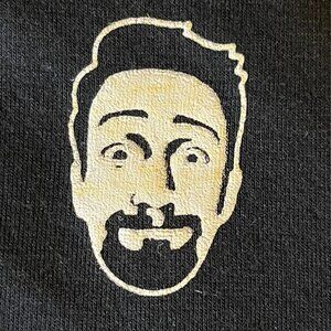 Official Lin Manuel Miranda Medium Black V-Neck Facetime & Signature T-shirt